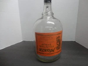 MOXIE PAPER LABEL SODA FOUNTAIN SYRUP DURAGLASS DISPENSER JUG - Picture 1 of 7