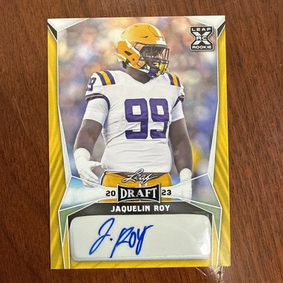 2023 Leaf Draft Autographs Gold #BA-JR2 Jaquelin Roy (AU RC) - Image 1 of 4