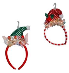 Holiday Style Christmas Novelty Headbands 2 Pack Ages 3+ - Picture 1 of 4