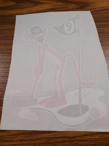 CALCOMANÍA DE TRANSFERENCIA VINTAGE PANTERA ROSA DE CUCARACHA "GOLFING" 1978 - Imagen 1 de 6