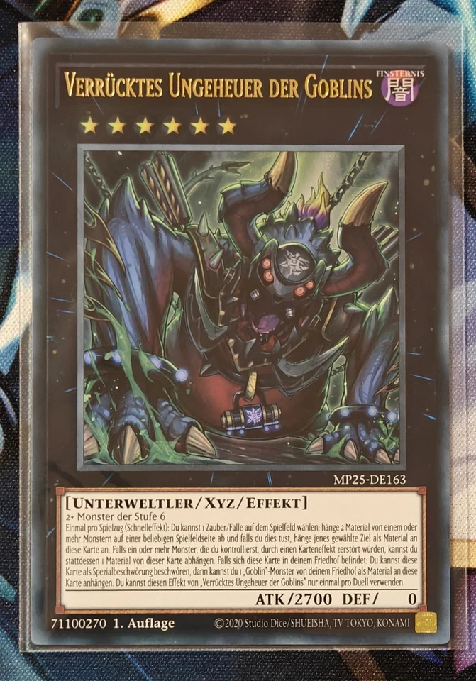 Yu-Gi-Oh Verrücktes Ungeheuer der Goblins MP25-DE163 - Ultra Rare - NM-1.Auflage - Bild 1 von 1