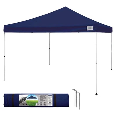 Canopy 12 by 12 Foot Polyester Straight Steel Leg Instant Pop Up Canopy Tent ... - Image 1 of 4