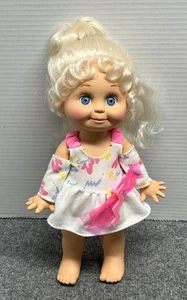 Galoob Baby Face 14" Doll Blonde Vintage with Dress Outfit - Picture 1 of 6