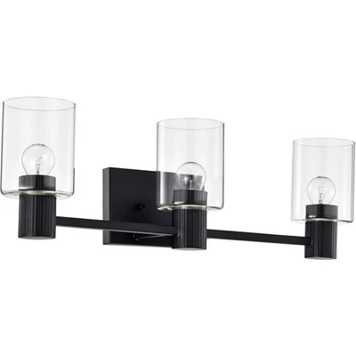 Nuvo Lighting 60/8063 Clarksville Bathroom Vanity Light Matte Black - Image 1 of 4