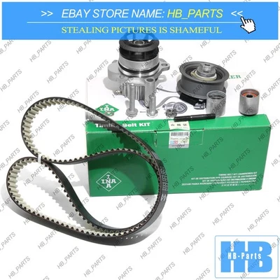 Kit tensor correa distribución bomba de agua INA para VW GTI Passat AUDI A4 2.0 FSI BPY Foto 1 de 4