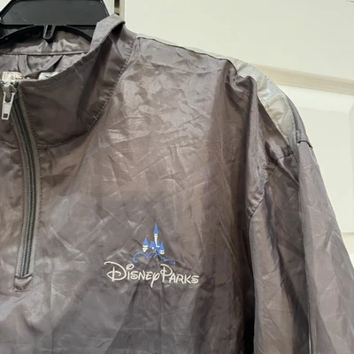 Disney Parks Windbreaker Rain Jacket Unisex Large Gray Walt Disney World - Image 1 of 4