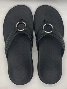 Vionic Tide Aloe Slipper Flip-Flop Sandalen Damengröße 6 schwarz silber - Bild 1 von 3