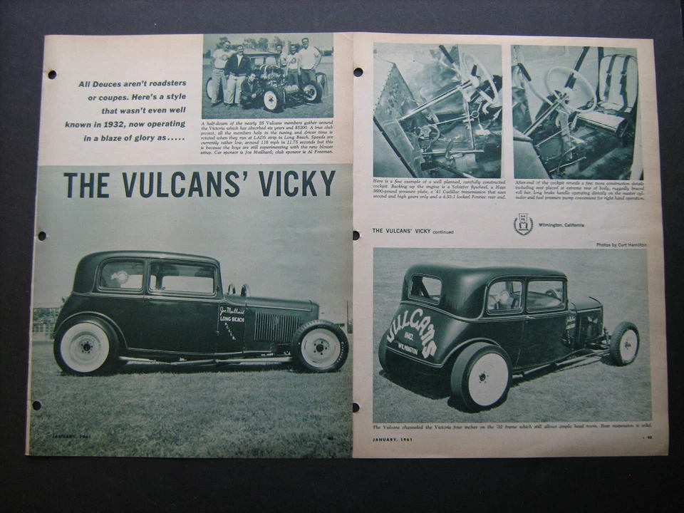 1932 Ford Model 18 V8 "The Vulcan's Vicky" club-built racecar--twin-page feature - Image 1 of 1