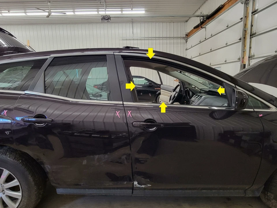 2010 MAZDA CX7 ПЕРЕДНЯЯ ПАССАЖИРСКАЯ ДВЕРЬ СТЕКЛЯННОЕ ОКНО ТОЛЬКО - Изображение 1 из 1