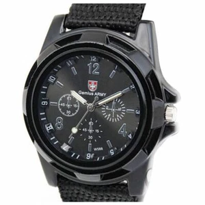 MEN Boy Children Kids Sport SWISS Flag SMART Watch Army Adult Time Black UK FREE - Picture 1 of 9
