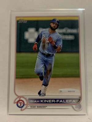 #93 Isiah Kiner-Falefa Texas Rangers 2022 Topps Series 1 Baseball Card MLB - Image 1 of 2