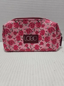 Elemis Lori Goldstein Logo Pink Roses Make-Up Cosmetic Bag Case - Picture 1 of 10