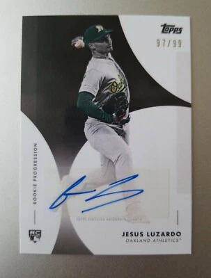 JESUS LUZARDO 2020 TOPPS ON-DEMAND ROOKIE PROGRESSION BLACK AUTO 97/99 - Image 1 of 2