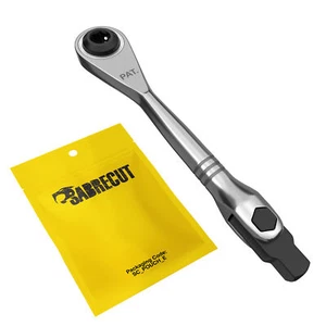 Llave de trinquete micro SabreCut 6,3 mm hexagonal ajustable 1/4" unidad cuadrada 72 dientes - Imagen 1 de 6