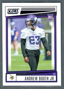 Tarjeta de novato 2022 Panini Score Andrew Booth Jr #326 Vikings RC cantidad - Imagen 1 de 2