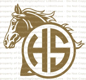 Yeti Größe Pferd Cowgirl Monogramm Aufkleber Rodeo Ihre Initialen 2 Buchstaben Sticker - Bild 1 von 23
