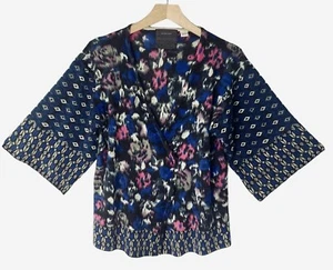 Guinevere Open Front Cardigan Sweater 3/4 Wide Sleeve 100% Merino Wool Casual - Picture 1 of 13