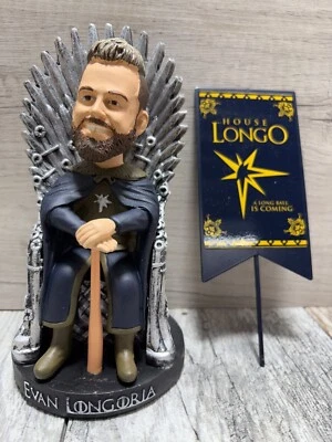 Evan Longoria Tampa Bay Rays Game Of Thrones Iron Throne Bobble Head MLB  - Image 1 of 4