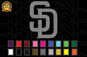 San Diego Padres Decal Sticker Baseball Team Logo MLB Car Truck Window Wall - Bild 1 von 2