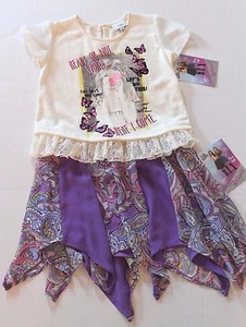 D-Signed Girl Meets World 2-Piece Floral Skirt & Lace Top Outfit Girl Size 6 NEW - Picture 1 of 3