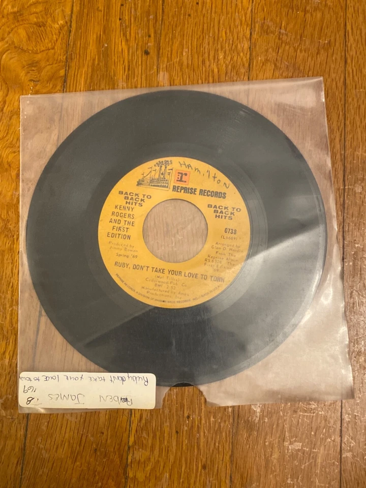 Kenny Rogers 1st Edition Reuben James / Ruby don't take love town Vinyl 45 RPM Foto 1 de 1