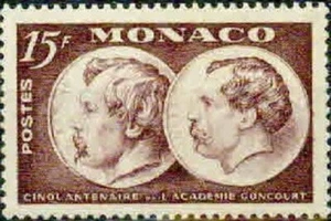 MÓNACO - 1951 - ACADEMIA GONCOURT AÑO 50. -VF** - Imagen 1 de 1
