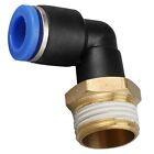 Advanced Brass 8mm Tube To 3/8 Male Thread Pneumatic Elbow Tube Fitting