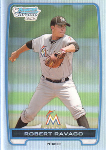 2012 Bowman Chrome Draft Draft Picks Refractors #BDPP141 Robert Ravago Marlins