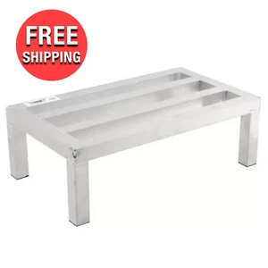 24" x 14" x8" Restaurant Aluminum Dunnage Rack Commercial Floor Food Shelf Stand - Picture 1 of 8