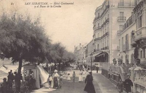 España - SAN SEBASTIÁN Guipúzcoa - Hotel Continental y el Paseo de la Concha - E - Imagen 1 de 2