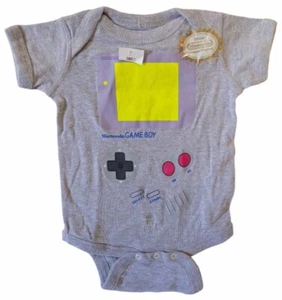 NWT Nintendo Gameboy Remote Control Training One-Piece Baby Bodysuit 3T - Picture 1 of 1
