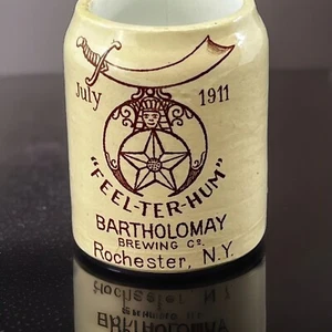 1911 Shriner Mini Becher/Zahnstocherhalter-Mettlach Germany-Bartholomy Brewing N.Y. - Bild 1 von 12