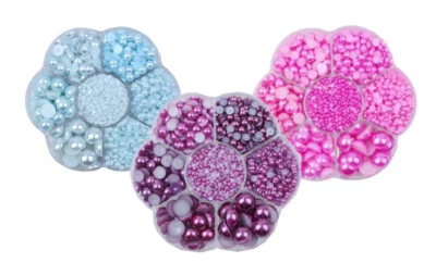 Halbperlen Box mit 2820 Perlen in den Größen 2-10mm in 22 verschiedenen Farben - Bild 1 von 4