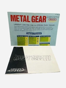 Metal Gear Fold-Out Nintendo Nes Vintage Strategy Map & Instruction Manual Retro - Imagen 1 de 13