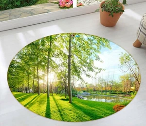 3D Bäume Sonnenwiese NAM2532 Spiel Teppich Mat Elegant Foto Teppich Fay - Bild 1 von 5