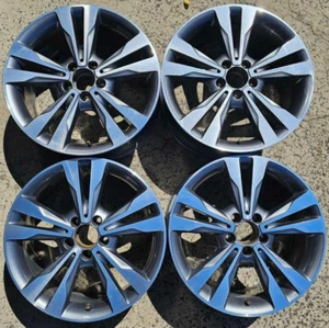 18" Genuine Mercedes C200 W205 Oem Wheels- 18x7.5/8.5 5/112 44P Caps Inclusive - Picture 1 of 11