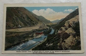 Weber Canyon, Utah, auf dem Pacific Union Pacific System. Postkarte (X2) - Bild 1 von 2