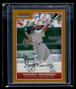Bowman Chrome Gold Refractor #168 2006 Manny Ramírez 05/50 Red Sox - Imagen 1 de 2