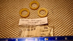 New OE 3 Mercedes Floor Shift Lever Bushings 115-267-0086 W110 W113 W121 W198 - Picture 1 of 3