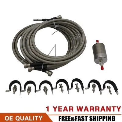Fuel Line Gas Fit For 1999-2003 Chevy Chevrolet Silverado 1500 Truck GMC Sierra Foto 1 de 4