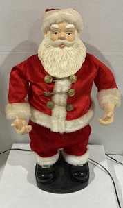 Vtg Musical Dancing Santa Claus Animated Holiday Decor 16”  READ Description! - Picture 1 of 22