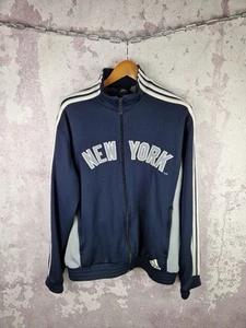 Vintage Adidas New York Yankees Olympic Jacket Men’s Long Sleeve MLB Blue Size L - Picture 1 of 13