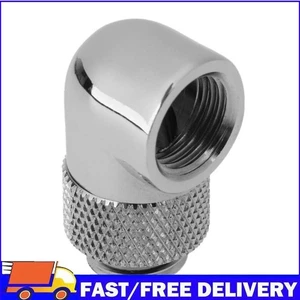 1pc Connector Adapter Silver G1/4in Pipe Connector for PC Water Cooling System - Zdjęcie 1 z 9