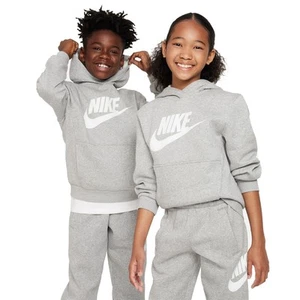 Nike Youth Club Fleece Hoody GRAY S - Picture 1 of 1
