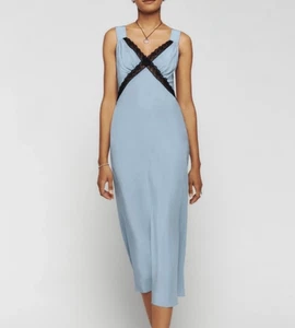 Vestido midi de seda Reformation Provence - Imagen 1 de 13