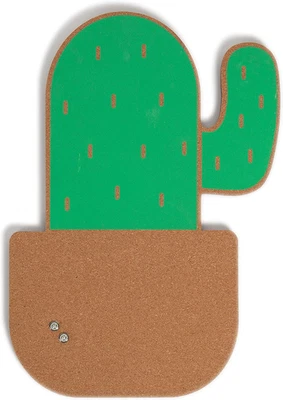 "Tablón de anuncios de corcho de cactus en maceta U Brands, 12"" X 17""" Foto 1 de 4