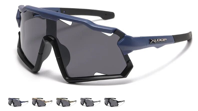 Gafas de sol XLoop Designer envolventes de gran tamaño colores militares tintadas negras Foto 1 de 1