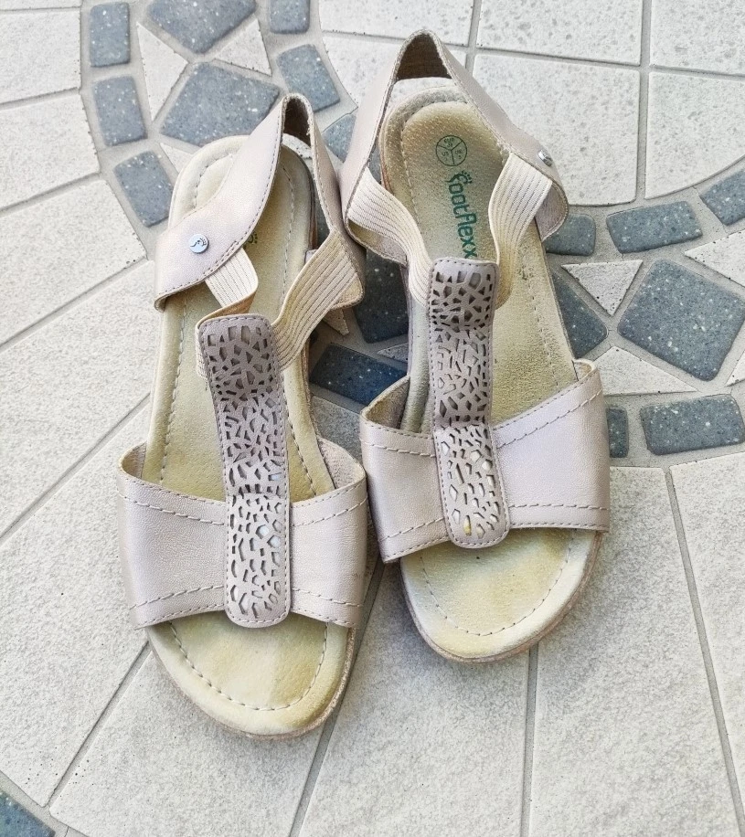 SANDALES SEMELLE COMPENSEE FOOTFLEXX - POINTURE 38 - Photo 1/3