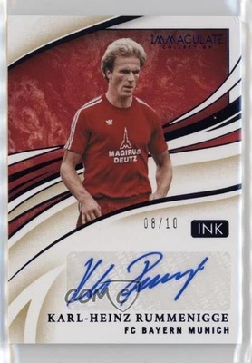 2020 Panini Immaculate INK Sapphire /10 Karl-Heinz Rummenigge #I-KHR Auto - Image 1 of 2