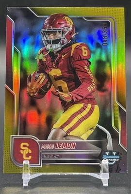 2025 Bowman Chrome University #174 Makai Lemon Yellow Refractor /350 - Image 1 of 2